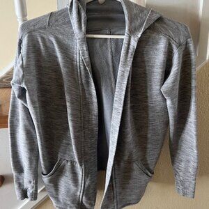 Gray Athleta hoodie cardigan  Girls size 8-10